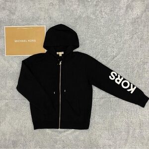 Michael Kors Unisex Zip Up Hoodie Black XL